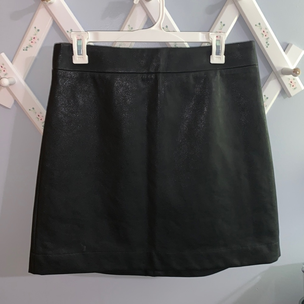 NWT J.Crew Faux Leather A-Line Mini Skirt